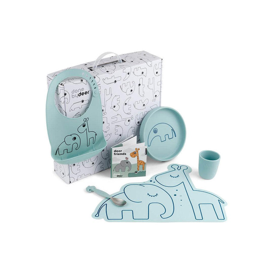Done by Deer Dinner Time Goodie Box - Blue-Feeding Sets- | Natural Baby Shower