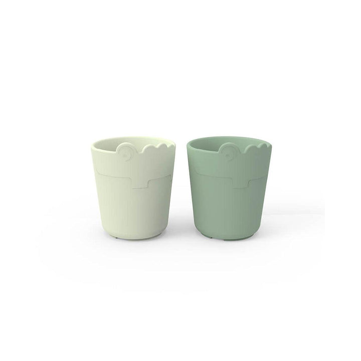 Done by Deer Kiddish Mini Mug - 2 Pack - Green - Croco-Cups-Green- | Natural Baby Shower