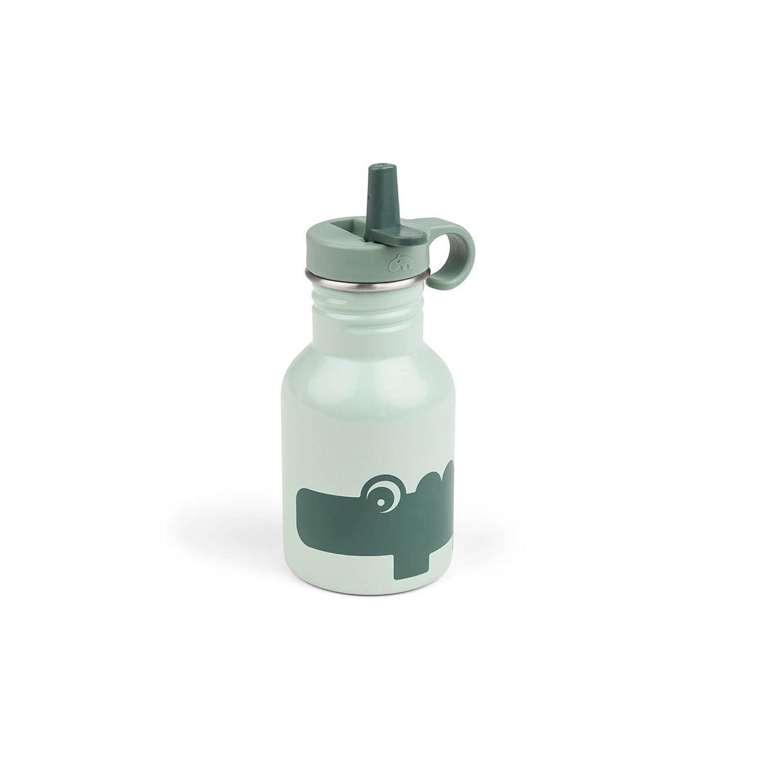 Done by Deer Metal Bottle - Green - Croco-Baby Bottles-Green- | Natural Baby Shower
