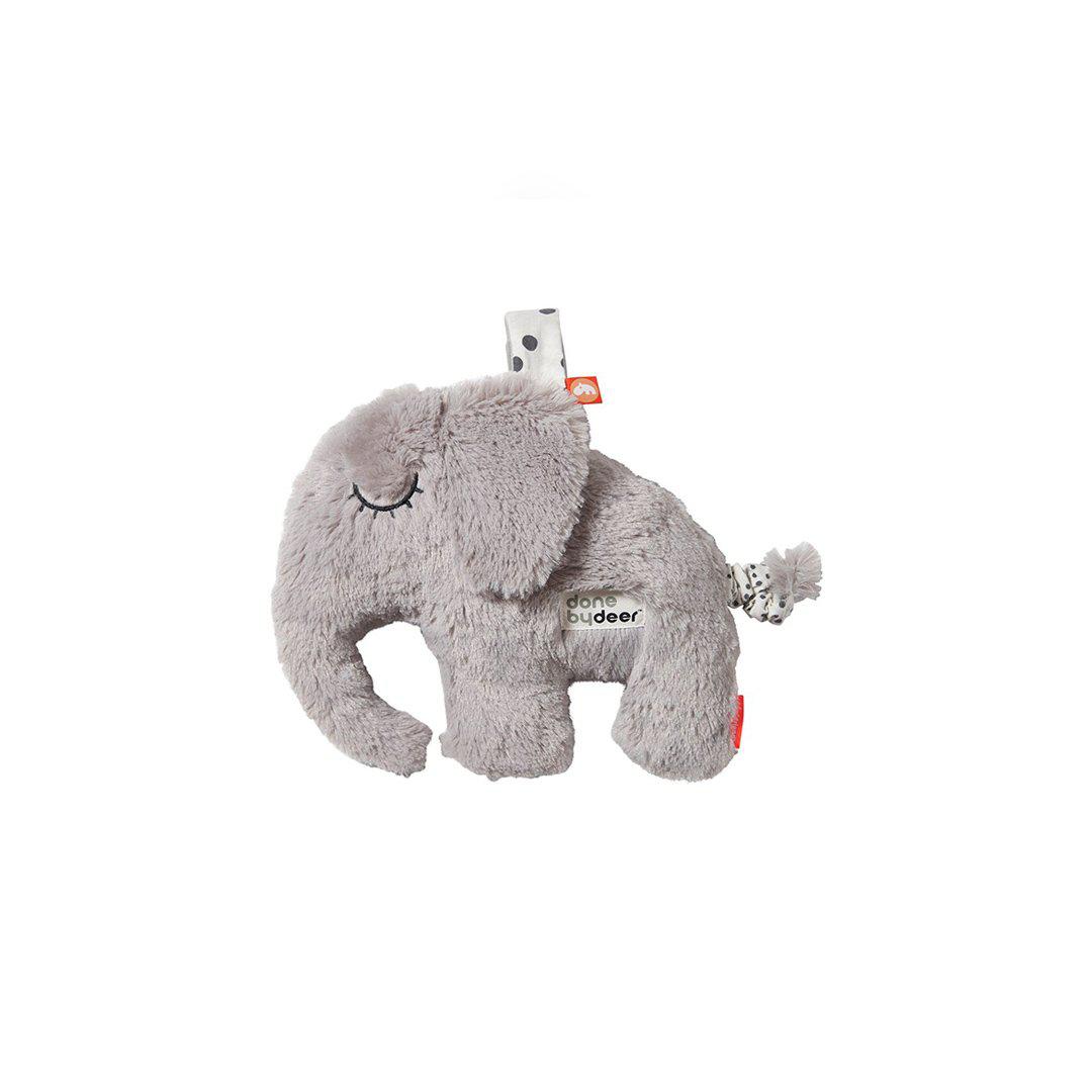 Done by Deer Musical Cuddle Toy - Elphee - Grey-Soft Toys-Grey- | Natural Baby Shower