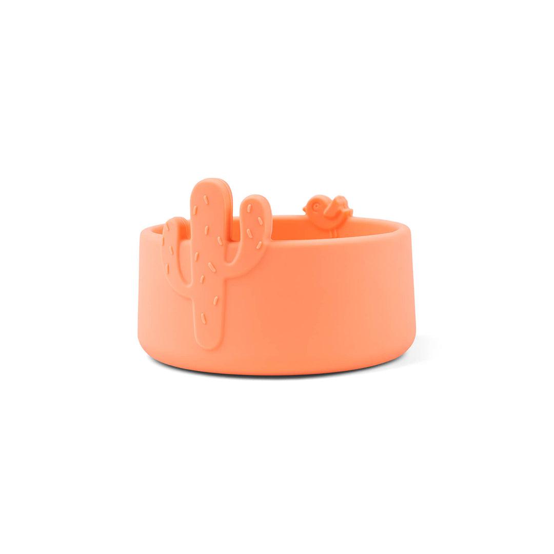 Done by Deer Silicone Bowl Set 2 Pieces - Powder/Coral - Lalee-Bowls-Powder/Coral- | Natural Baby Shower