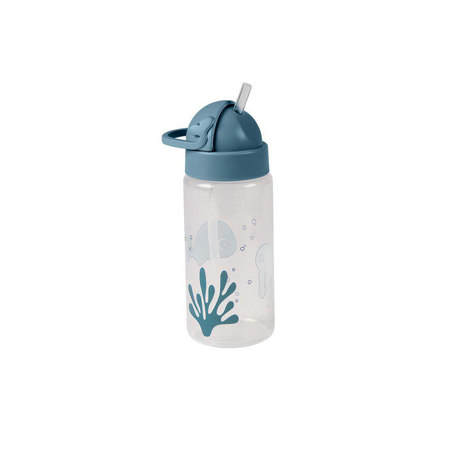 Done by Deer Straw Bottle - Sea Friends - Blue-Drinking Bottles- | Natural Baby Shower