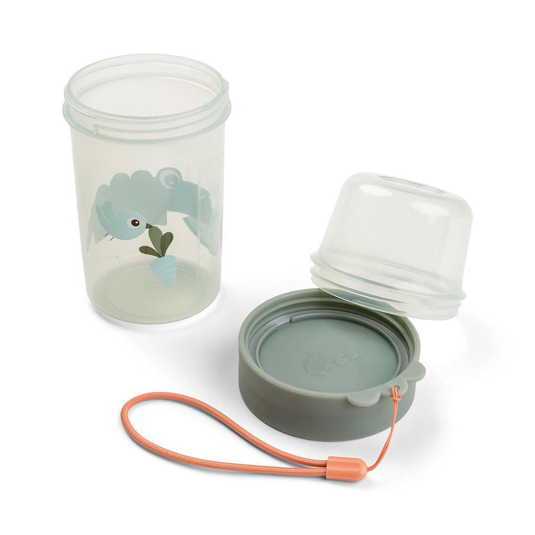 Done by Deer To Go 2-Way Snack Container - Green - Croco-Food Storage-Green- | Natural Baby Shower