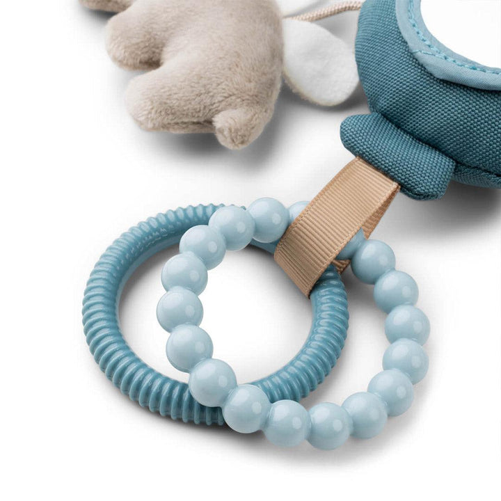 Done by Deer To Go Activity Mirror - Blue - Happy Clouds-Pram Toys-Blue- | Natural Baby Shower