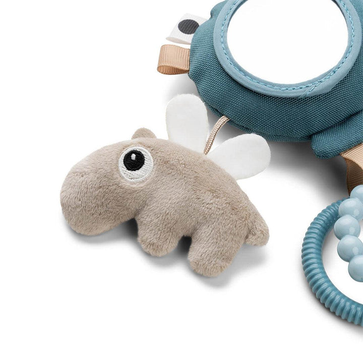 Done by Deer To Go Activity Mirror - Blue - Happy Clouds-Pram Toys-Blue- | Natural Baby Shower
