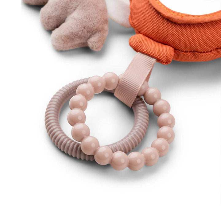 Done by Deer To Go Activity Mirror - Papaya - Happy Clouds-Pram Toys-Papaya- | Natural Baby Shower