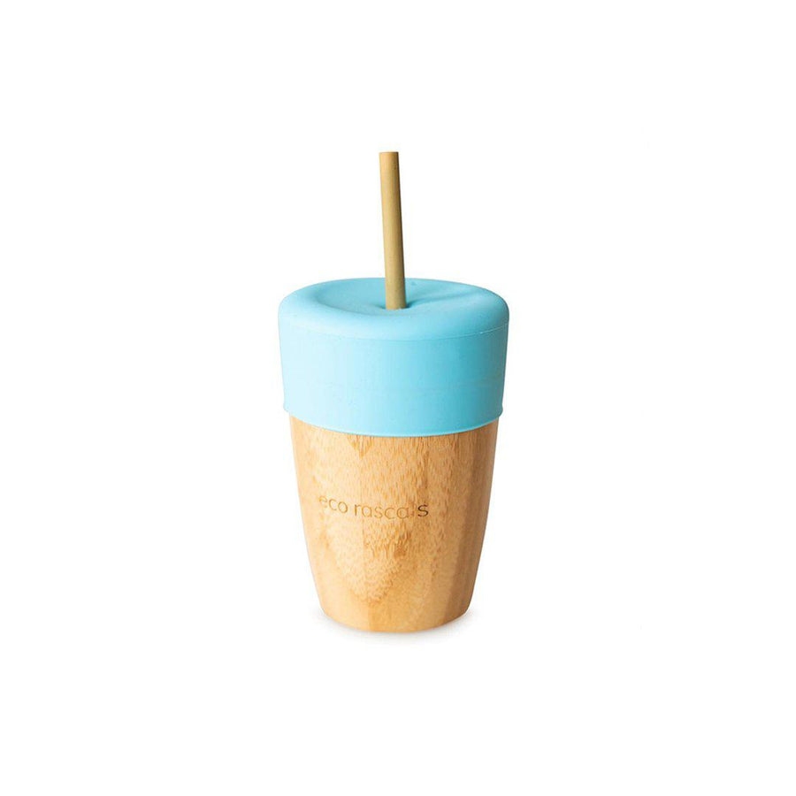 Eco Rascals Cup + 2 Straws - Blue-Sippy Cups-Blue- | Natural Baby Shower