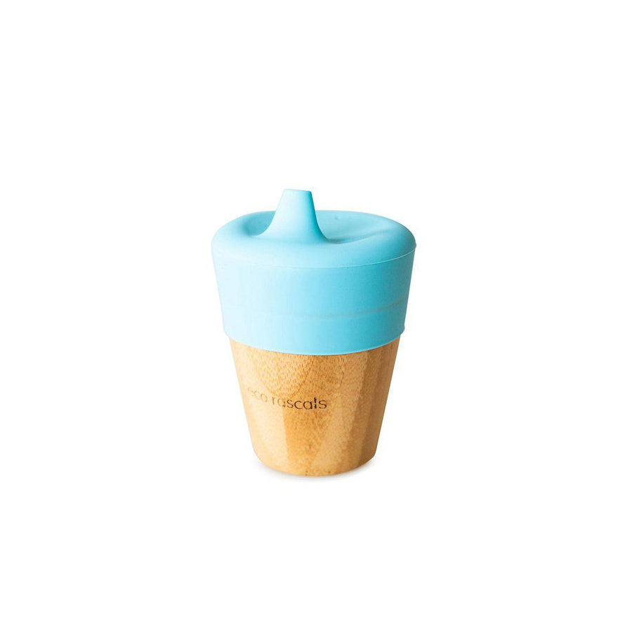 Eco Rascals Cup + Feeder - Blue-Sippy Cups-Blue- | Natural Baby Shower