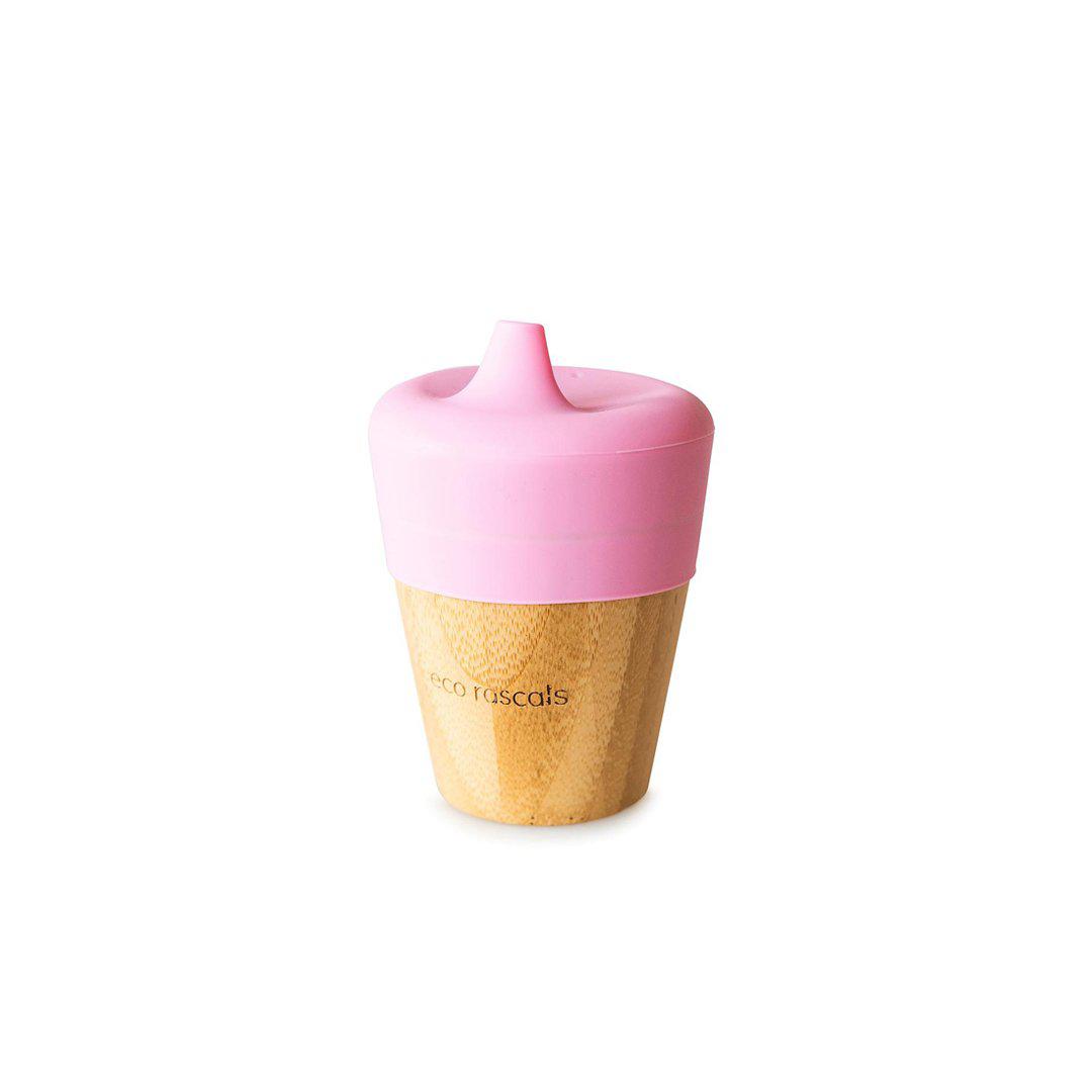 Eco Rascals Cup + Feeder - Pink-Sippy Cups-Pink- | Natural Baby Shower