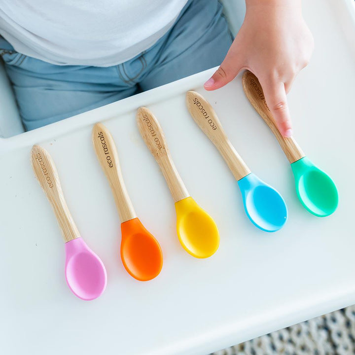 Eco Rascals Spoons - Pink/Green/Yellow - 3 Pack-Cutlery- | Natural Baby Shower
