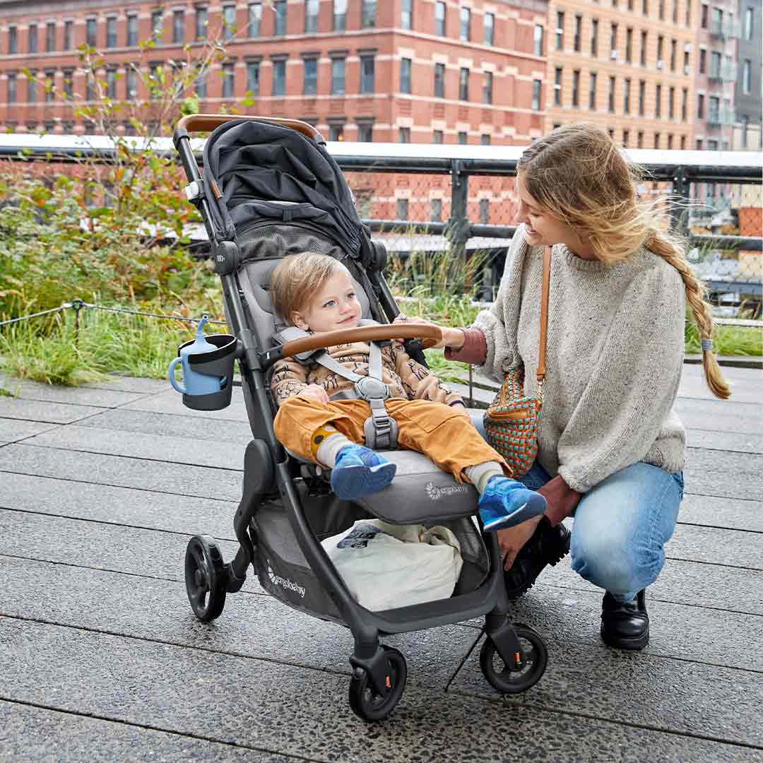 Ergobaby Metro+ Deluxe Compact Stroller - London Grey-Strollers-London Grey- | Natural Baby Shower