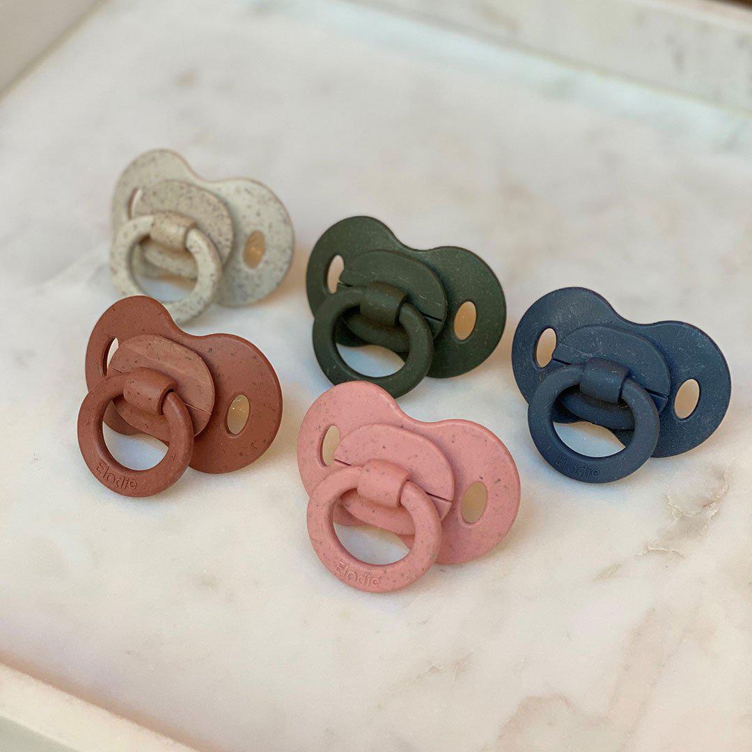 Elodie Details Bamboo Pacifier - Orthodontic - Faded Rose-Pacifiers- | Natural Baby Shower
