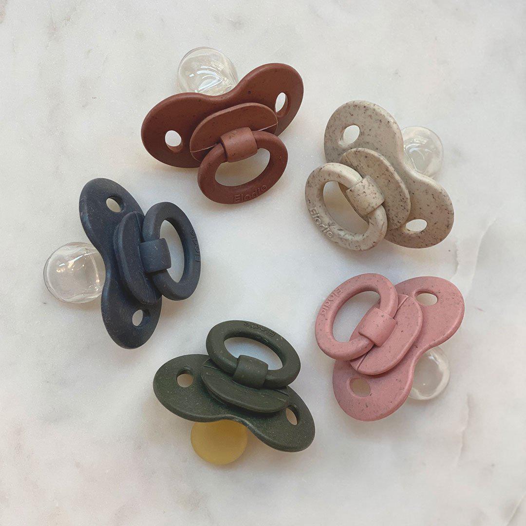 Elodie Details Bamboo Pacifier - Orthodontic - Lily White-Pacifiers- | Natural Baby Shower