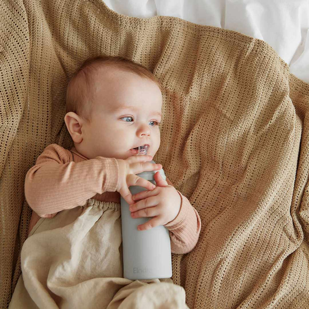 Elodie Details Glass Feeding Bottle - Mineral Green-Baby Bottles- | Natural Baby Shower