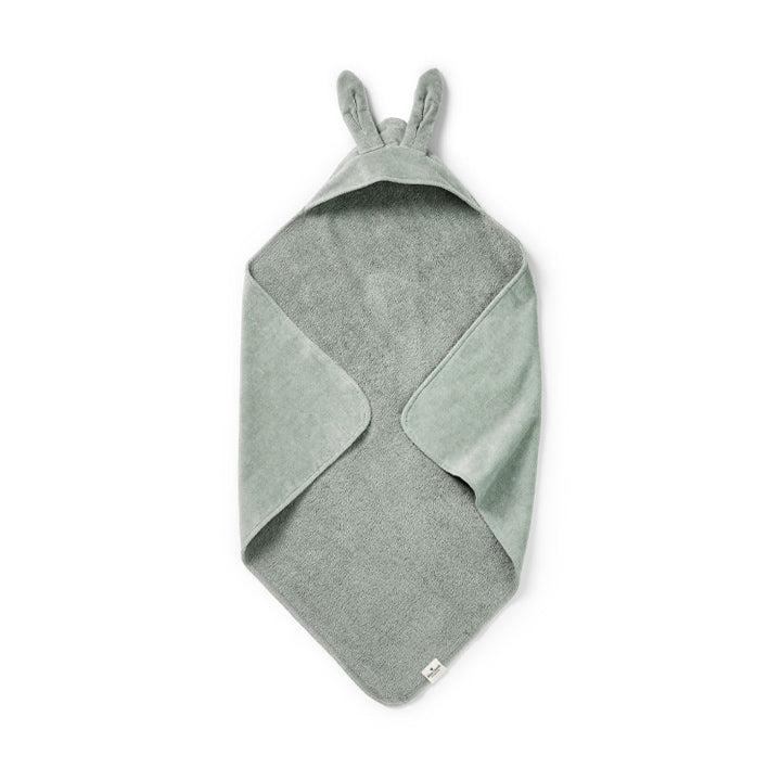 Elodie Details Hooded Towel - Mineral Green Bunny-Bath Towels-Mineral Green Bunny- | Natural Baby Shower