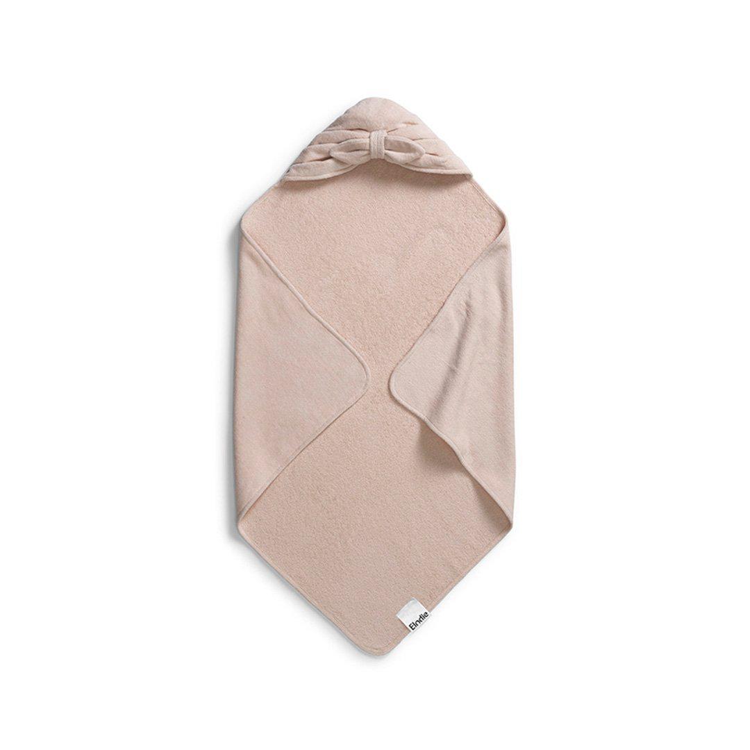 Elodie Details Hooded Towel - Powder Pink Bow-Bath Towels- | Natural Baby Shower