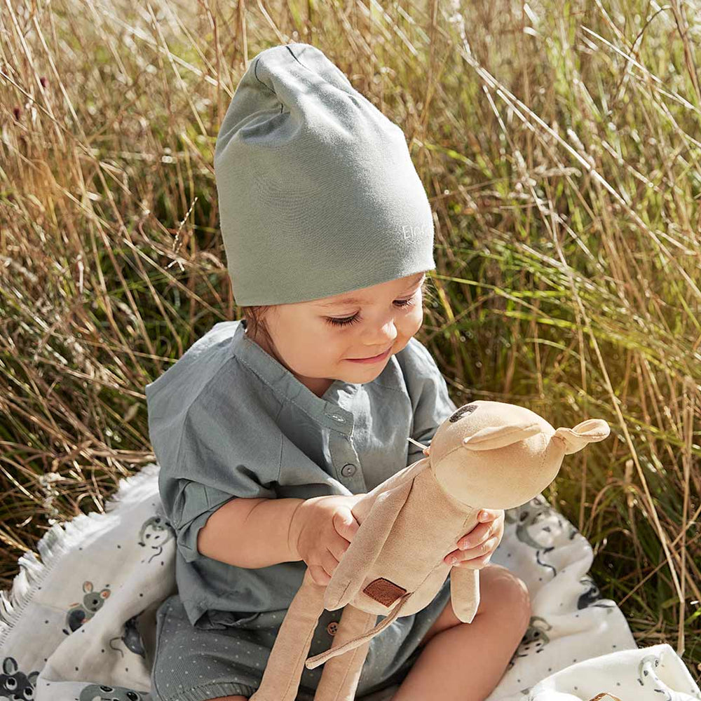 Elodie Details LOGO Beanie - Hazy Jade-Hats-Hazy Jade-0-6m | Natural Baby Shower