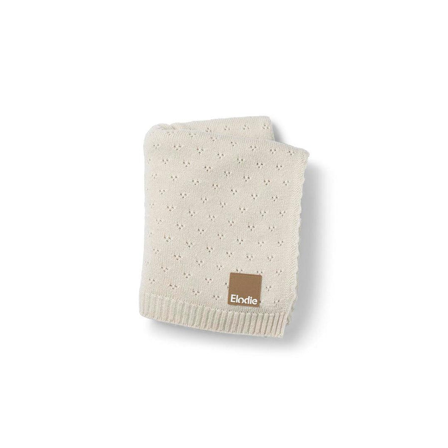 Elodie Details Pointelle Blanket - Creamy White-Blankets-Creamy White- | Natural Baby Shower