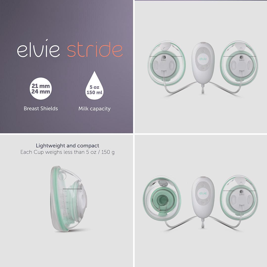 Elvie Stride Breast Pump - Double-Breast Pumps- | Natural Baby Shower
