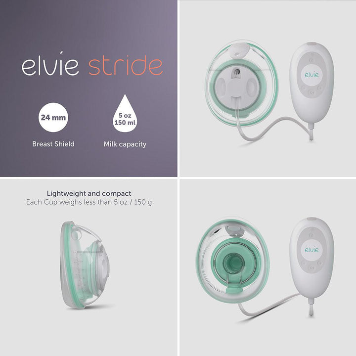 Elvie Stride Breast Pump - Single-Breast Pumps- | Natural Baby Shower