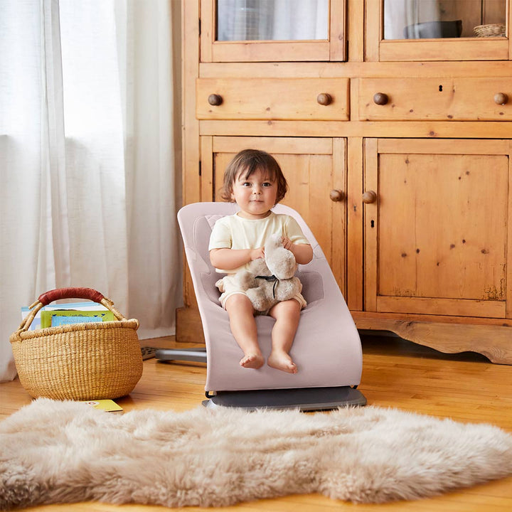 Ergobaby Evolve Baby Bouncer - Blush Pink-Baby Bouncers-With Toy Bar- | Natural Baby Shower