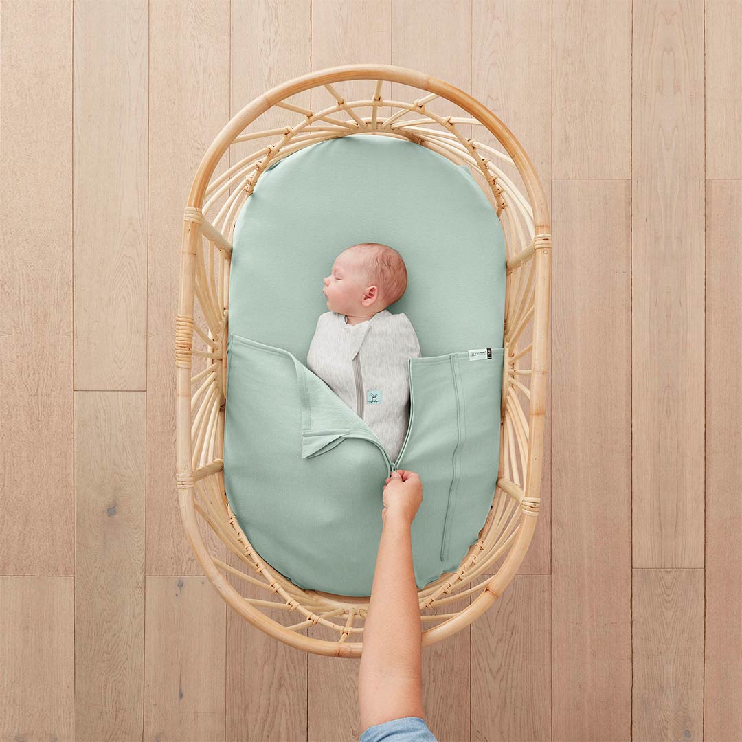 ergoPouch Crib Tuck Sheet - Sage-Sheets-Sage- | Natural Baby Shower