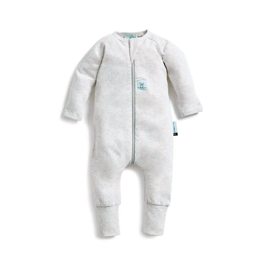 ergoPouch Long Sleeve Layer - Grey Marle - TOG 0.2-Sleepsuits-Grey Marle-0-3m | Natural Baby Shower