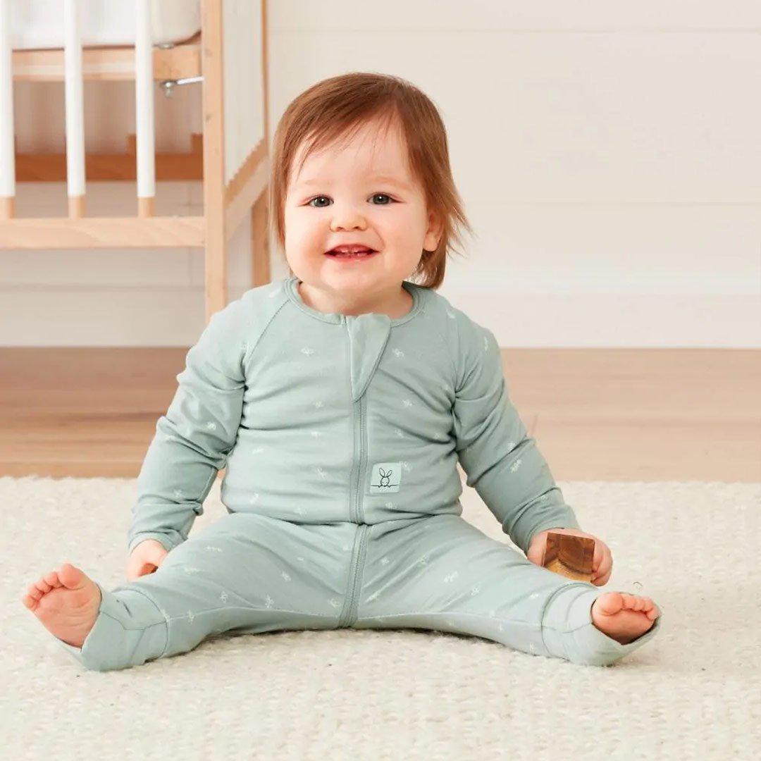 ergoPouch Long Sleeve Layer - Sage - TOG 0.2-Sleepsuits-Sage-0-3m | Natural Baby Shower