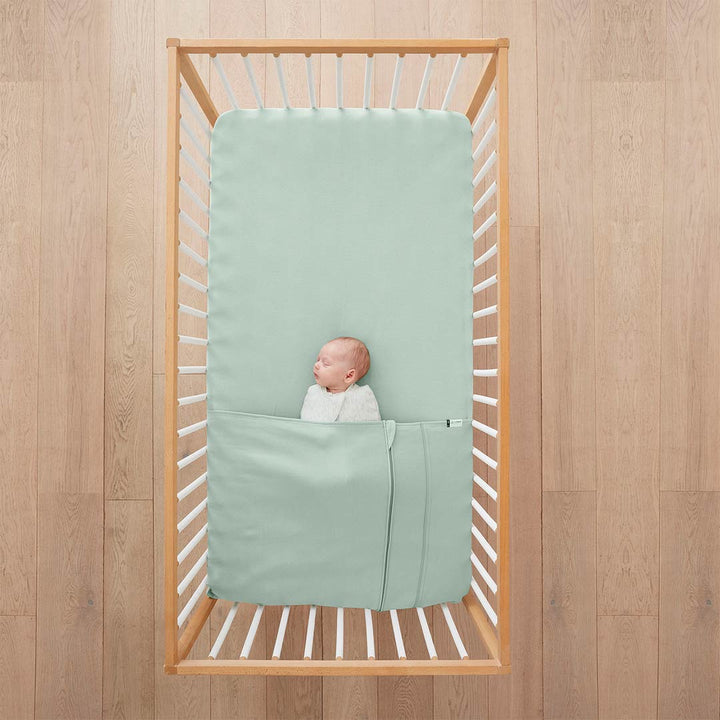 ergoPouch Cot Tuck Sheet - Sage-Sheets- | Natural Baby Shower