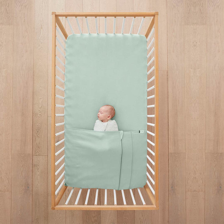 ergoPouch Organic Cot Tuck Sheet/Blanket - Sage-Sheets- | Natural Baby Shower