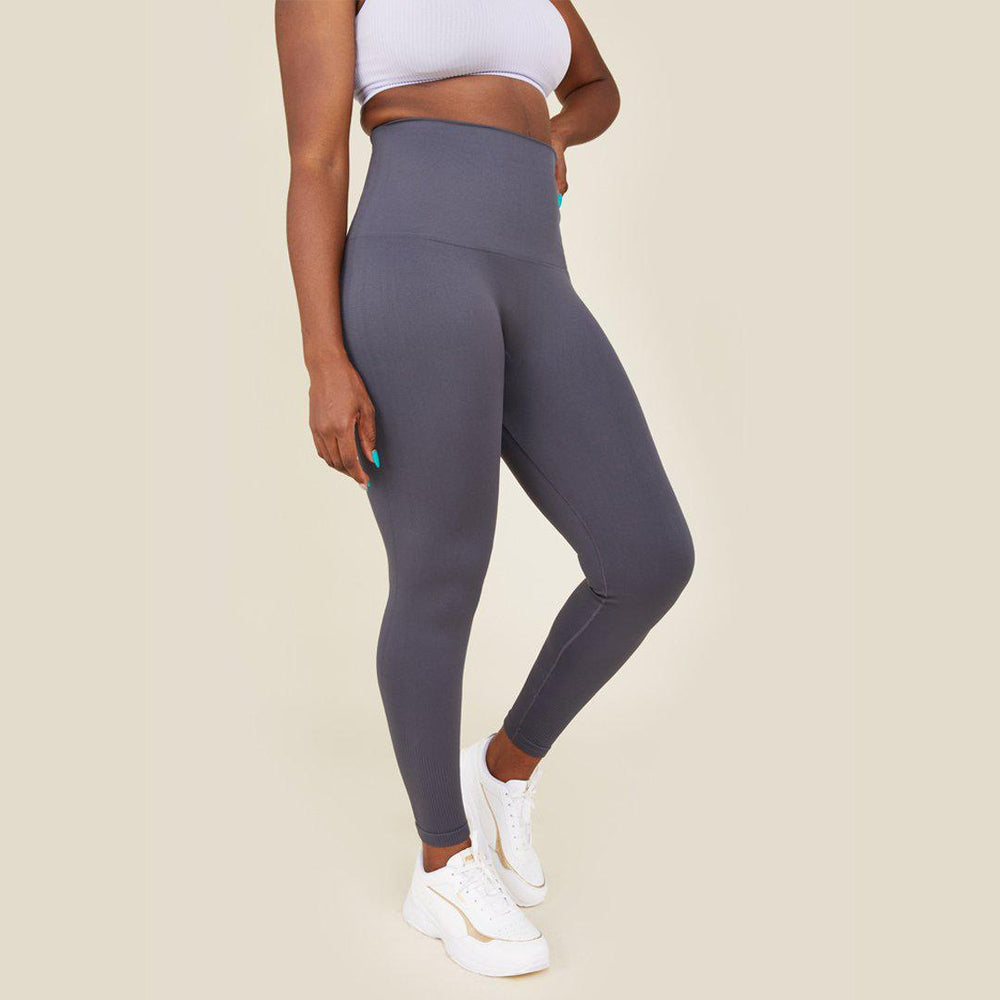 Freerider Co. High Rise Compression Leggings - Charcoal-Maternity Leggings-Charcoal-S | Natural Baby Shower