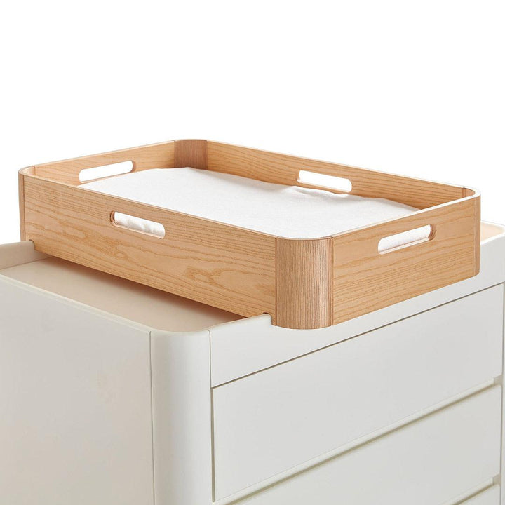 Gaia Baby Serena Mini Cot Bed + Dresser Bundle - White-Nursery Sets- | Natural Baby Shower