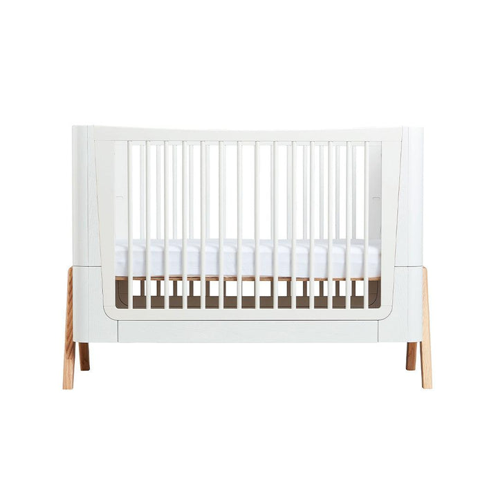 Gaia Baby Hera Cot Bed + Dresser + Wardrobe Three Piece Bundle - Scandi-White + Natural-Nursery Sets- | Natural Baby Shower