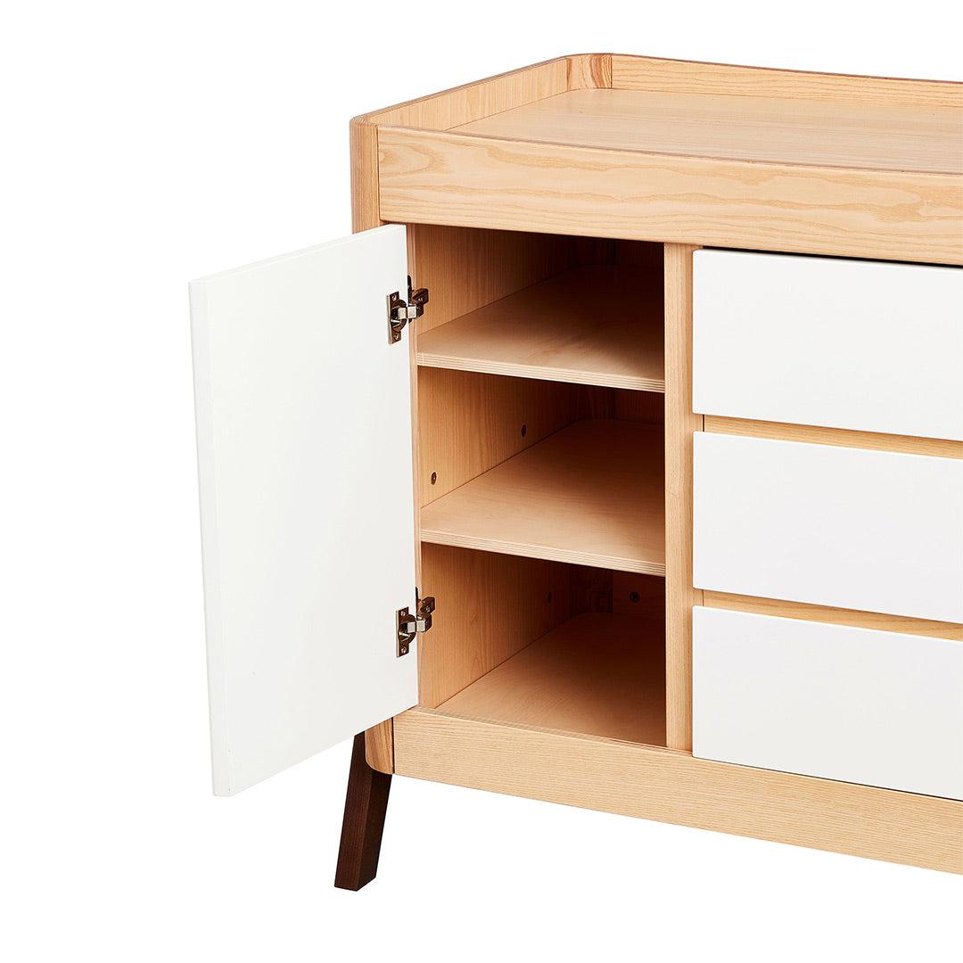 Natural outlet walnut dresser