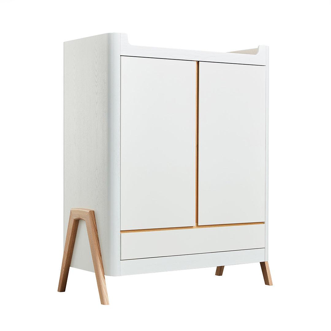 Gaia Hera Wardrobe - Scandi-White + Natural-Wardrobes- | Natural Baby Shower