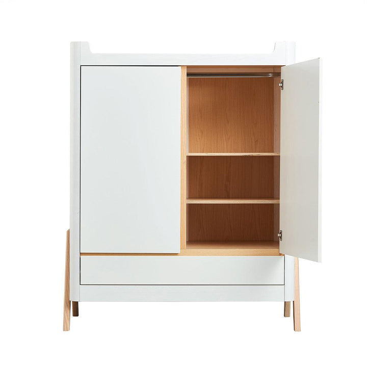 Gaia Hera Wardrobe - Scandi-White + Natural-Wardrobes- | Natural Baby Shower