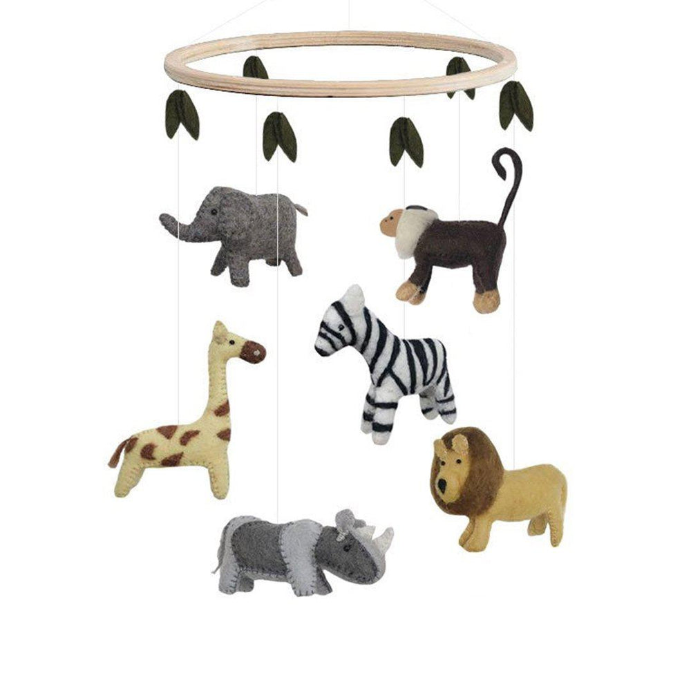 GAMCHA Mobile - Safari/Leaves-Baby Mobiles- | Natural Baby Shower