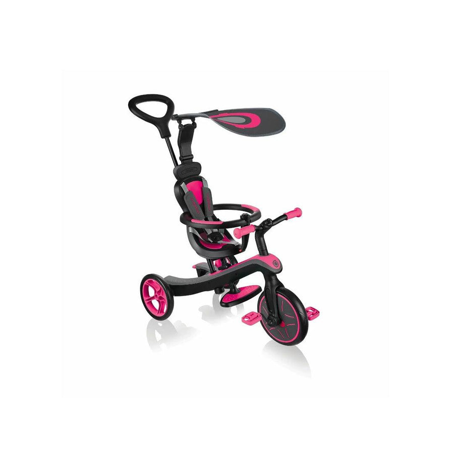 Globber Explorer Trike 4 in 1 - Deep Pink-Bikes- | Natural Baby Shower