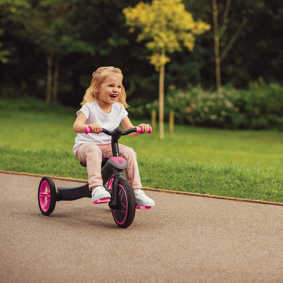 Globber Explorer Trike 4 in 1 - Deep Pink