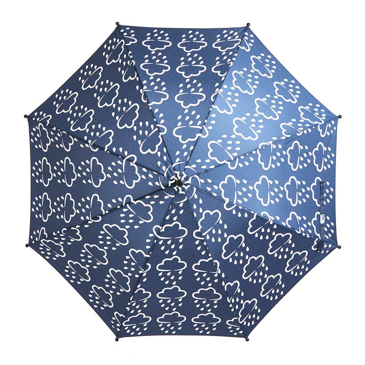 Grass & Air Colour-Revealing Umbrella - Navy-Umbrellas-Blue- | Natural Baby Shower