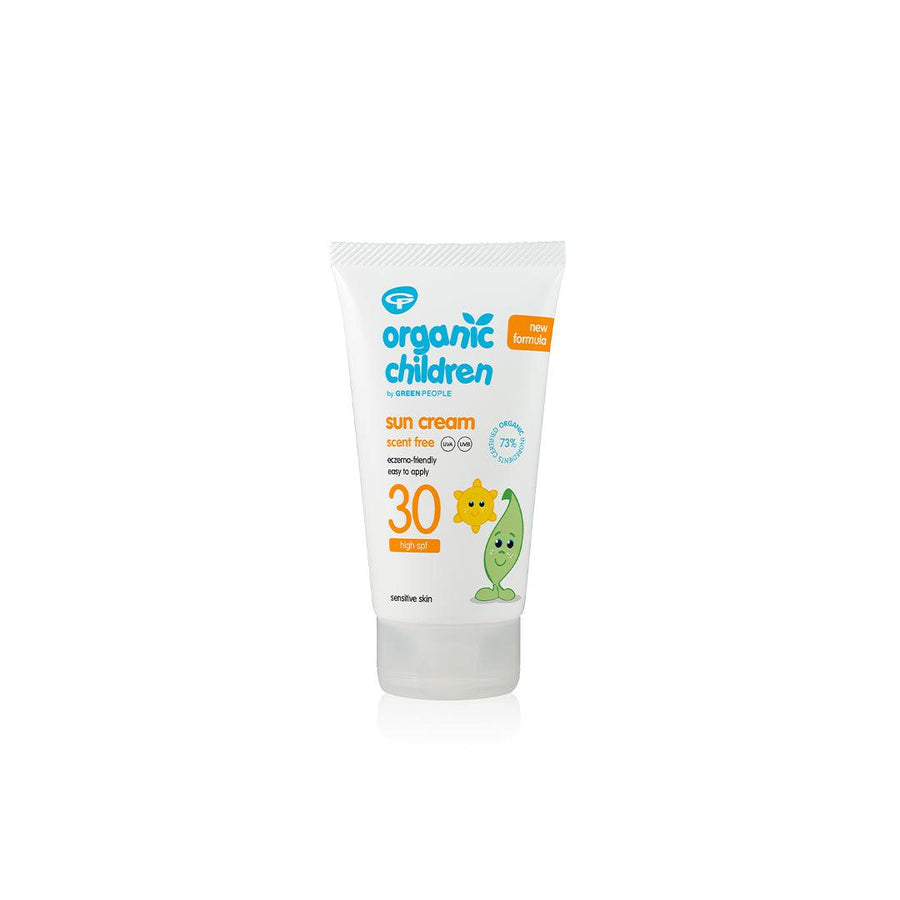 Green People Organic Children Sun Lotion SPF30 - Scent Free - 150ml-Sun Creams- | Natural Baby Shower