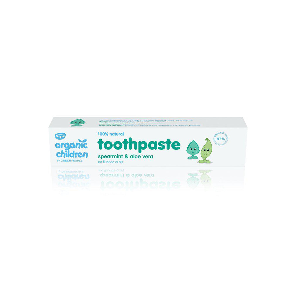 Green People Organic Children Toothpaste with Fluoride - Mandarin - 50ml-Toothcare- | Natural Baby Shower