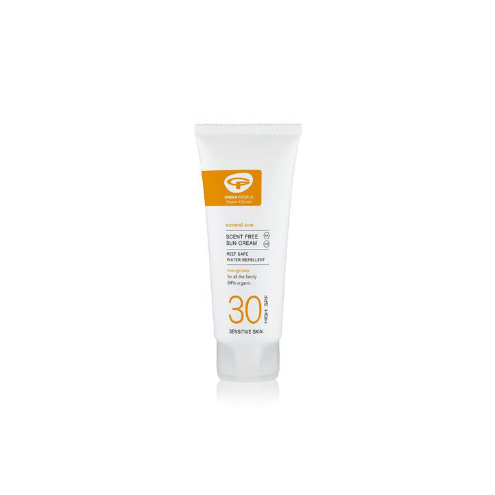 Green People Sun Lotion SPF30 - Scent Free - 100ml-Sun Creams- | Natural Baby Shower