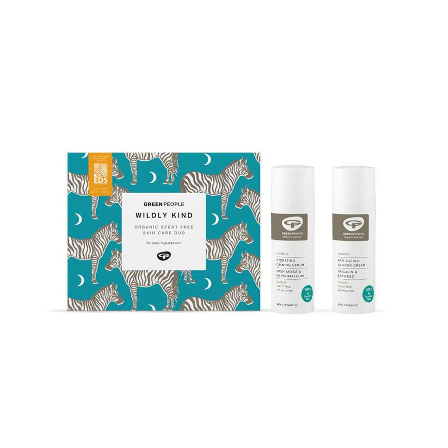 Green People Wildly Kind Organic Scent-Free Skin Care Duo-Mama Gift Sets- | Natural Baby Shower
