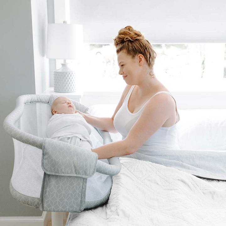 HALO BassiNest Swivel Sleeper Bundle - Gold-Bedside Cribs- | Natural Baby Shower