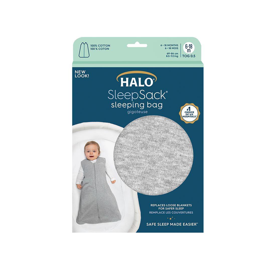 HALO SleepSack Sleeping Bag - Grey - TOG 0.5-Sleeping Bags-0-6m-Grey | Natural Baby Shower