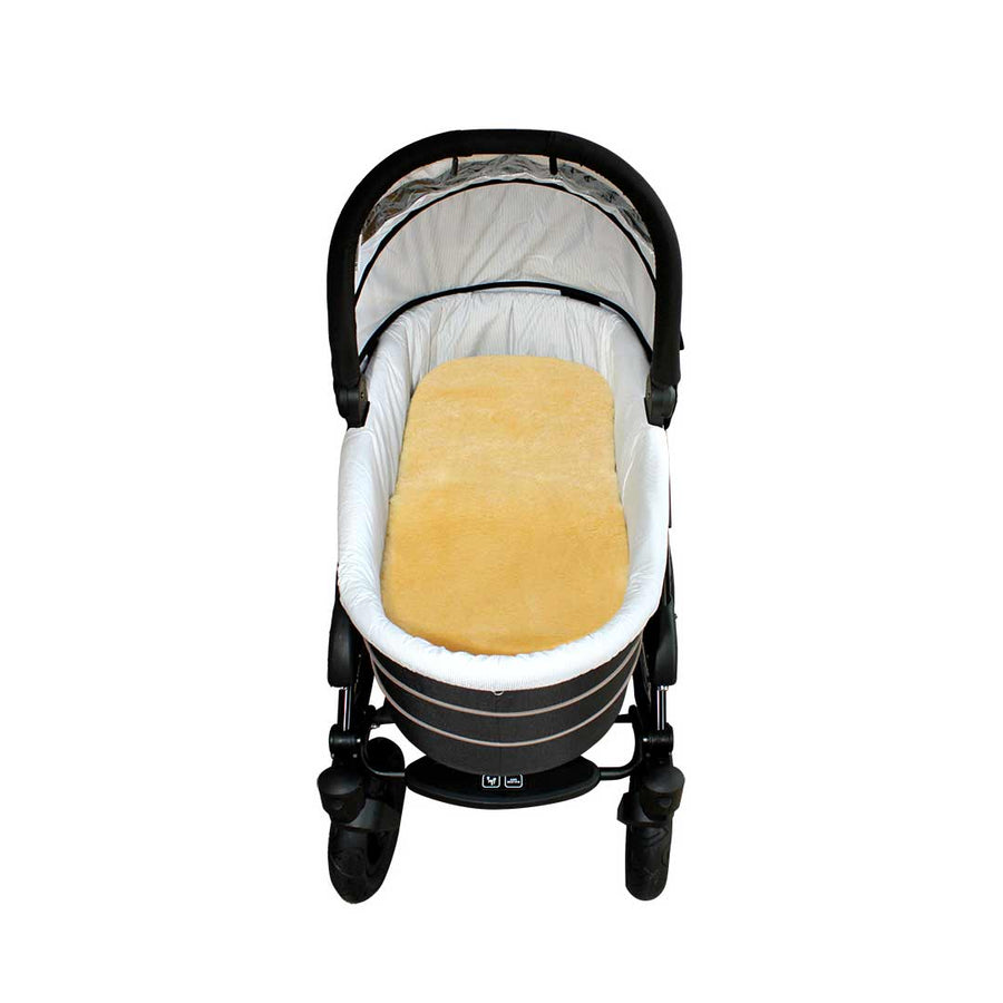 Heitmann Baby Lambskin Liner - Small - Gold Beige-Seat Liners- | Natural Baby Shower