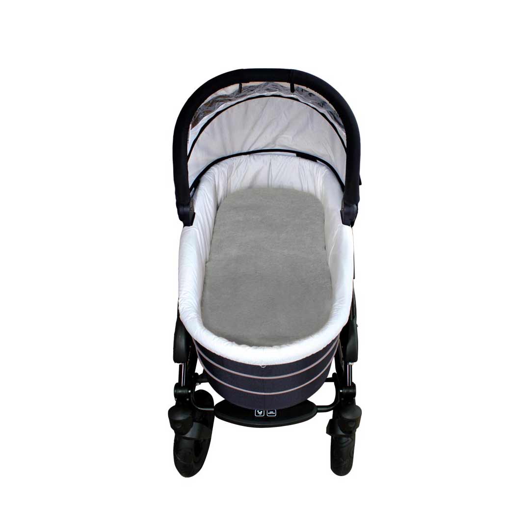 Heitmann Baby Lambskin Liner - Small - Grey-Seat Liners- | Natural Baby Shower
