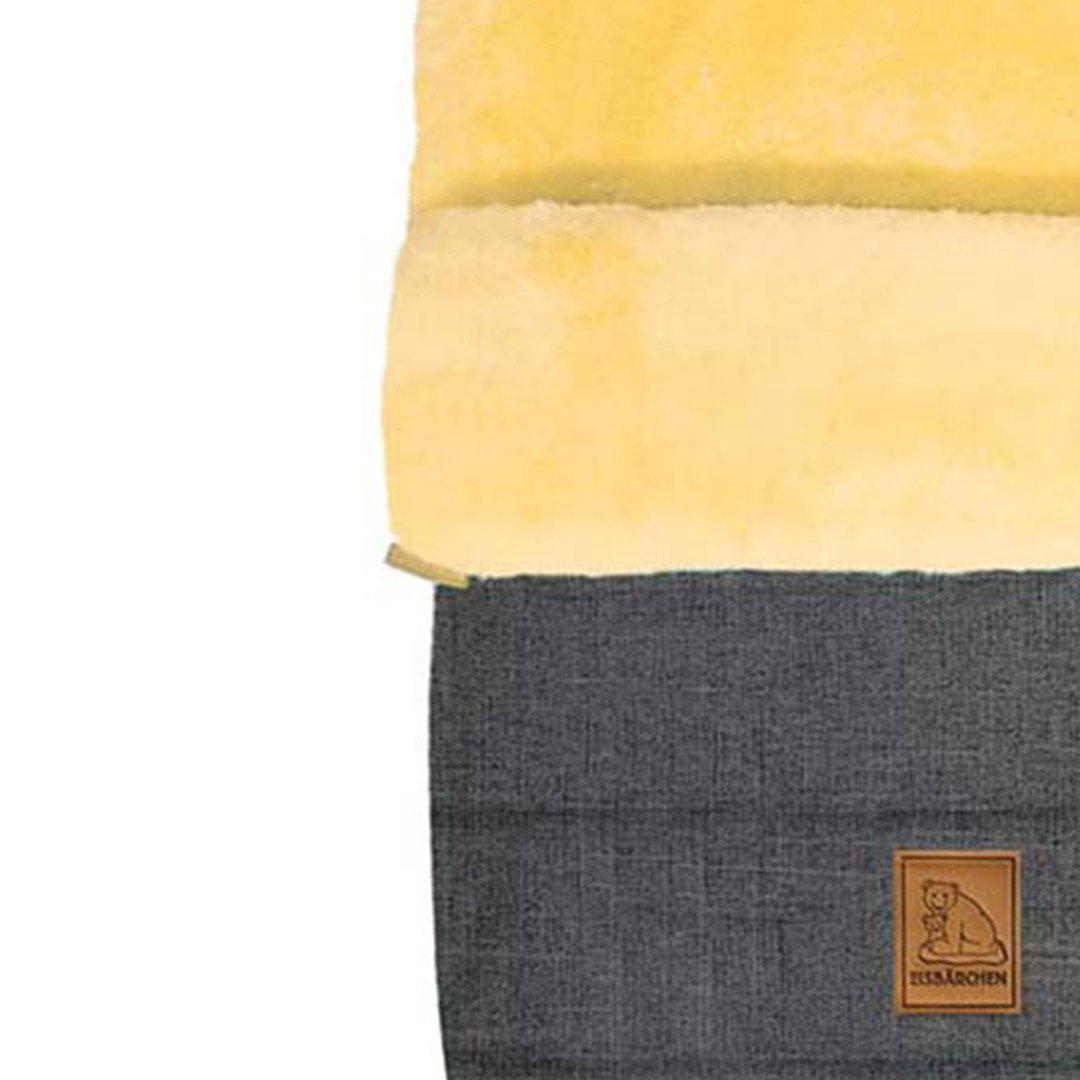 Heitmann Lambskin Cosy Toes Footmuff - Grey Melange-Footmuffs- | Natural Baby Shower