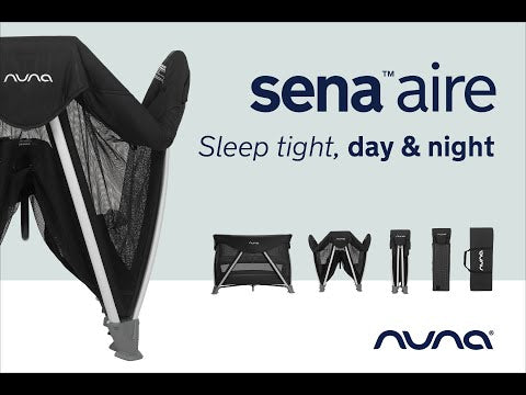Nuna SENA Aire Travel Cot - Charcoal